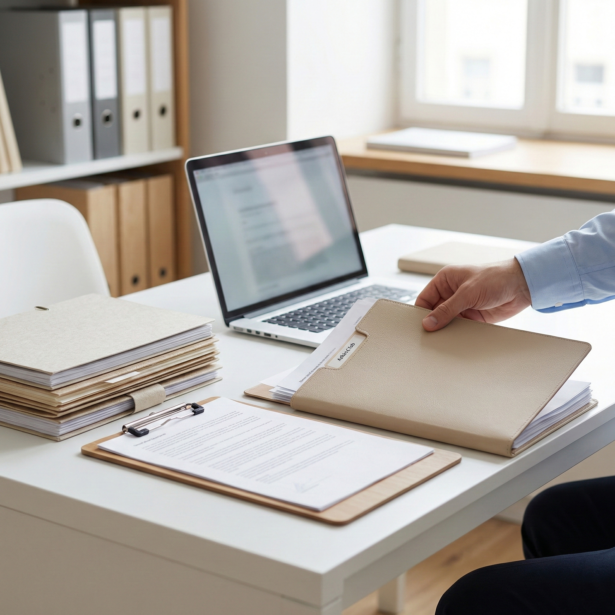 Administrative Dienstleistungen und Backoffice-Unterstützung im strukturierten Büroalltag.
